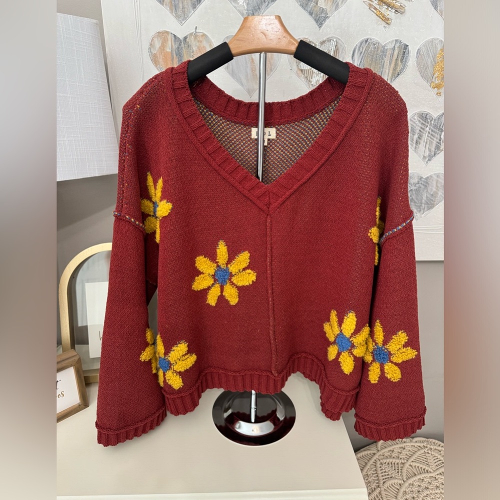 Fun Floral Sweater